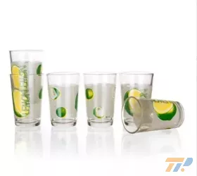 Üditős pohár p6- 230 ml, lemon