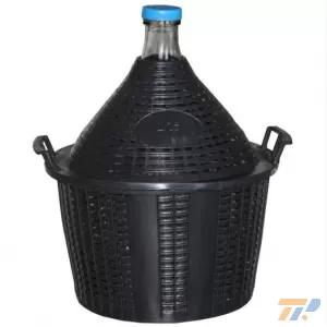 Demizson 15-es üveg,müa.boritással