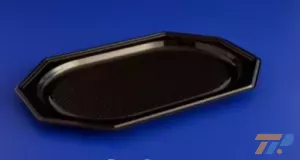 Catering tálca 5szem fekete