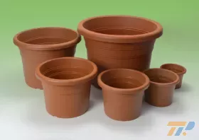 Cilindro virágcserép 15 cm terra antraci